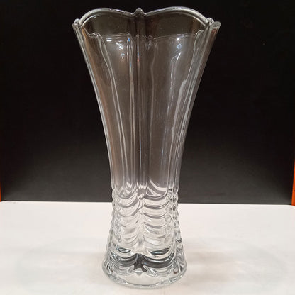 Vaso de Vidro Transparente Brine 23x13cm para Flores e Decoração
