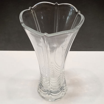 Vaso de Vidro Transparente Brine 23x13cm para Flores e Decoração