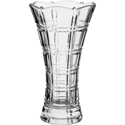 Vaso Lanna de Vidro Transparente 23x13cm - Decorativo Elegante