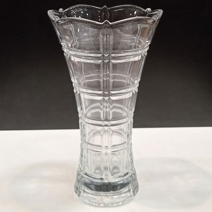 Vaso Lanna de Vidro Transparente 23x13cm - Decorativo Elegante