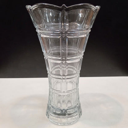 Vaso Lanna de Vidro Transparente 23x13cm - Decorativo Elegante
