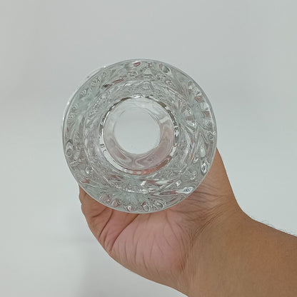 Vaso de Vidro Transparente Lilie 23x13cm para Decoração