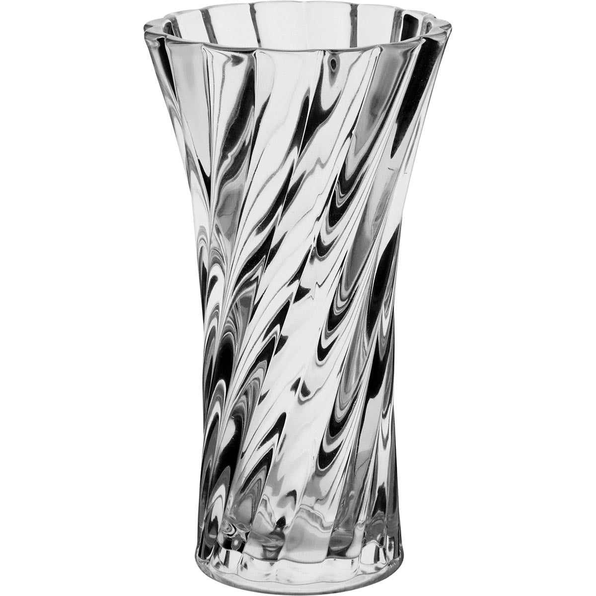 Vaso Misten em Vidro Transparente 20x11cm para Decoração