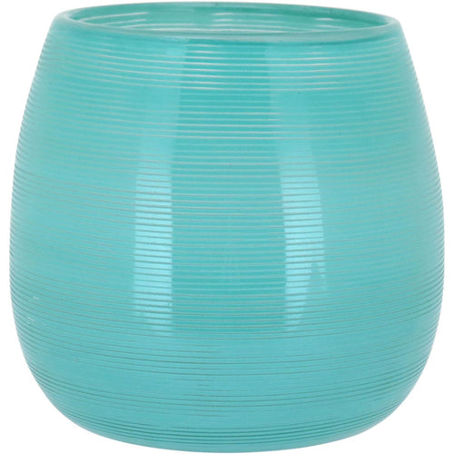 Vaso de Vidro Verde Juno 17cm - Decoração Elegante e Sofisticada
