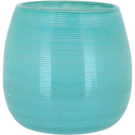 Vaso de Vidro Verde Juno 17cm - Decoração Elegante e Sofisticada