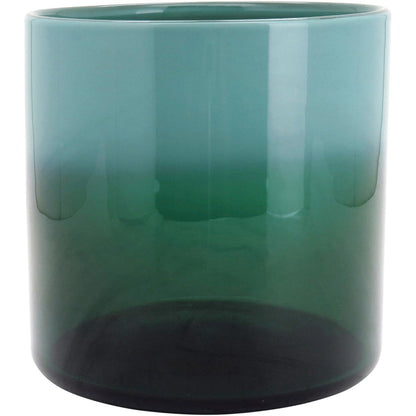 Vaso Decorativo Allina Vidro Verde 20x20cm Artesanal