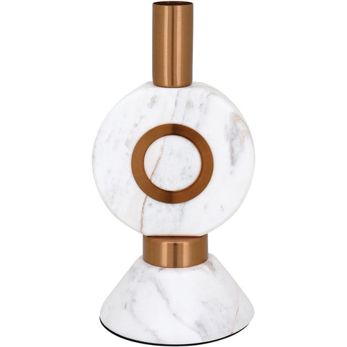 Castiçal de Mármore Fête 24cm Cobre - Elegância para Decoração