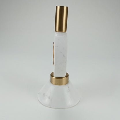 Castiçal de Mármore Fête 24cm Cobre - Elegância para Decoração