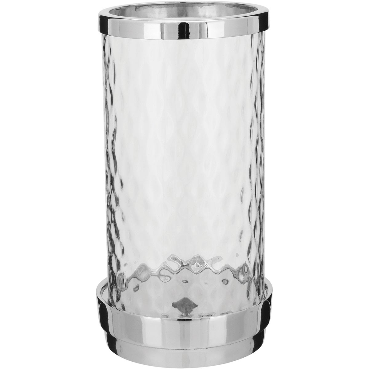 Castiçal de Vidro Transparente Home&Co Draco 28x13x14cm