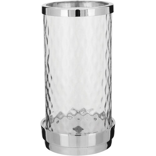 Castiçal de Vidro Transparente Home&Co Draco 28x13x14cm