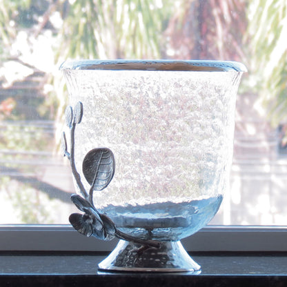 Castiçal de Vidro Transparente Home&Co Patris 17x16cm para Decoração