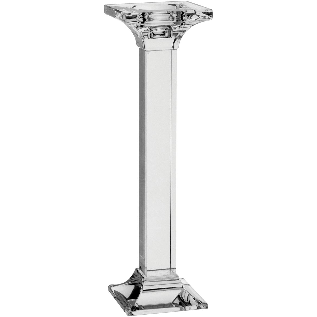 Castiçal Cristal Transparente Spectrum 25x7x7cm para Velas