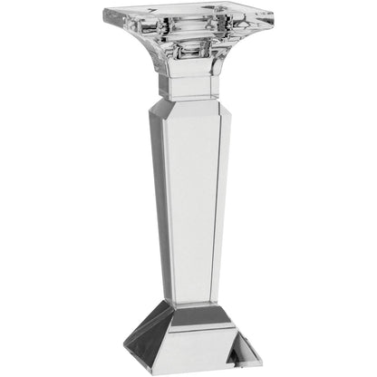 Castiçal de Vidro Cristal Spectrum 20cm Transparente para Velas