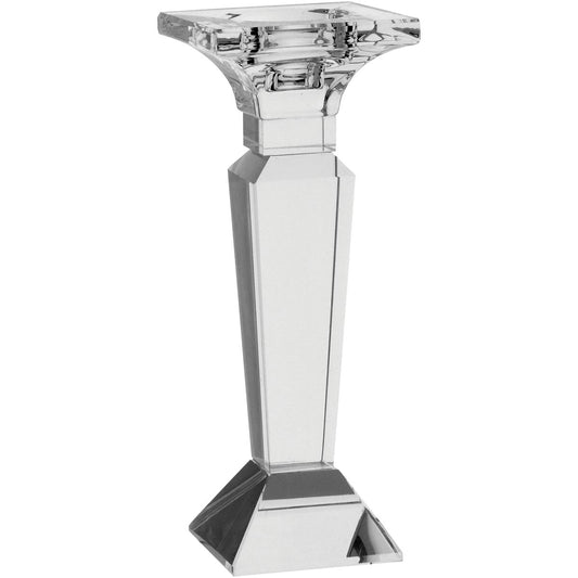 Castiçal de Vidro Cristal Spectrum 20cm Transparente para Velas