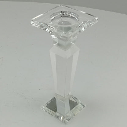 Castiçal de Vidro Cristal Spectrum 20cm Transparente para Velas