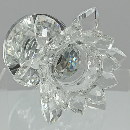 Castiçal de Cristal Transparente Vitrally 11x12cm para Decoração