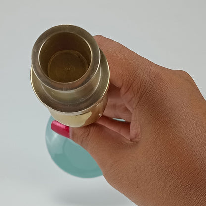 Castiçal Metal Verde Home&Co Grambello 28x9x9cm Decorativo