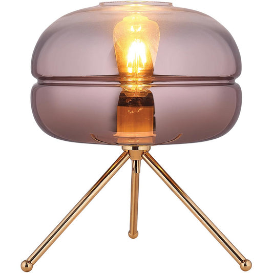 Luminária de Mesa Home&Co Alleger Cobre Vidro 29x35cm