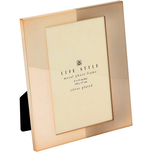 Porta-retratos Dourado Metal 10x15cm Home&Co Duetto 17x15x2cm