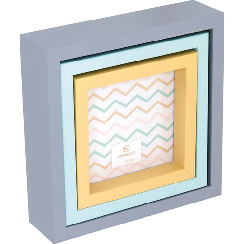 Porta-Retratos Home&Co Virchow Plástico 17x17cm Colorido