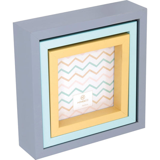 Porta-Retratos Home&Co Virchow Plástico 17x17cm Colorido