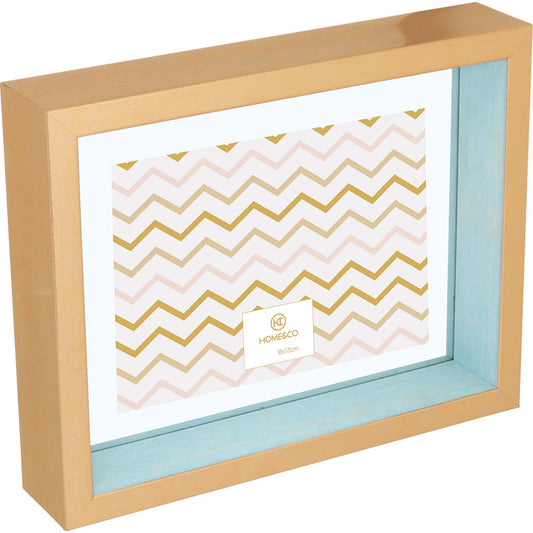 Porta-retratos 13x18cm Azul Home&Co Versalius Plástico 20x25x5cm