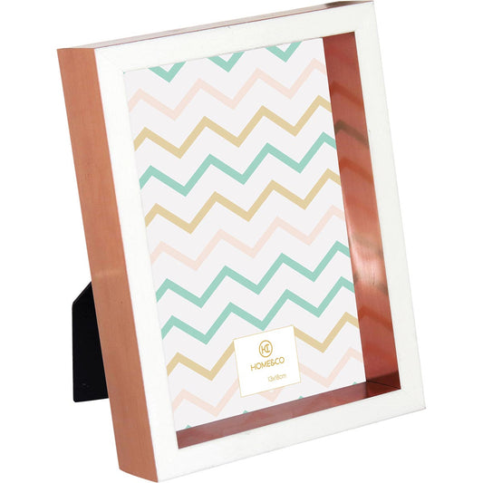 Porta-Retratos 13x18 Valenthín Home&Co Plástico Cobre 20x15x4cm