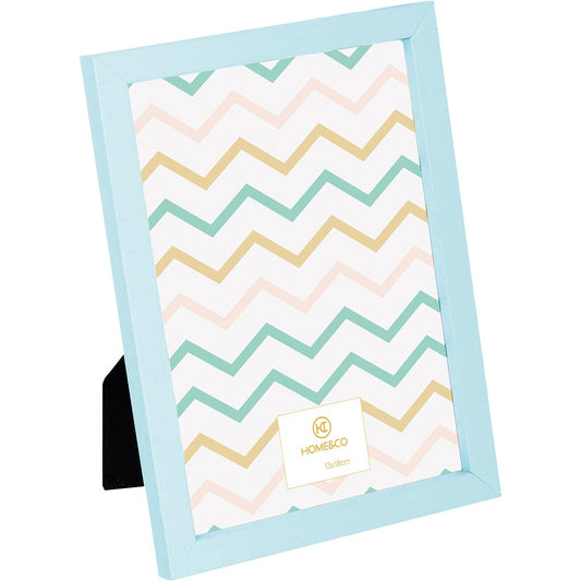 Porta-Retratos Azul 13x18 Home&Co Plástico 20x15x2cm Elegante