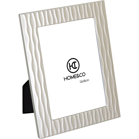 Porta-Retratos 13x18 Home&Co Garbo Metal Prata 22x17x3cm