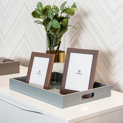 Porta-retratos 10x15cm Home&Co Marietas Metal Cobre 18x13x1cm