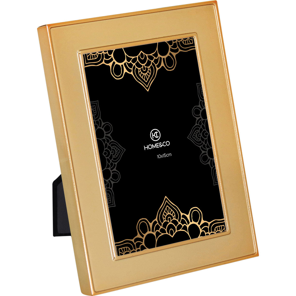 Porta-Retratos Dourado Home&Co Glória Metal 10x15cm 19x14x2cm