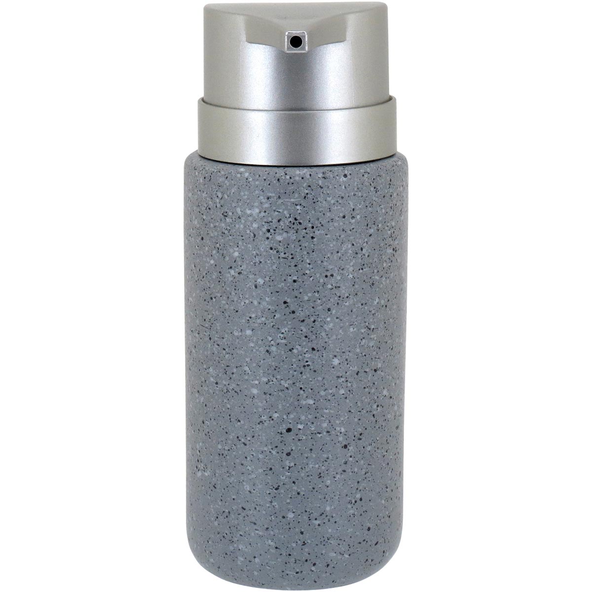 Porta Sabonete Líquido Cerâmica Cinza 260ml 16x8x6cm Clássico