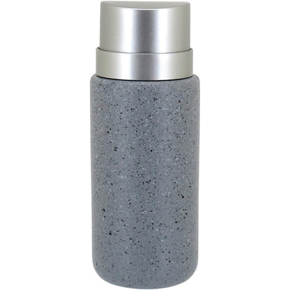 Porta Sabonete Líquido Cerâmica Cinza 260ml 16x8x6cm Clássico