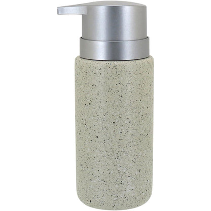Porta Sabonete Líquido Cerâmica Clássica Bege 260ml 16x8x6cm