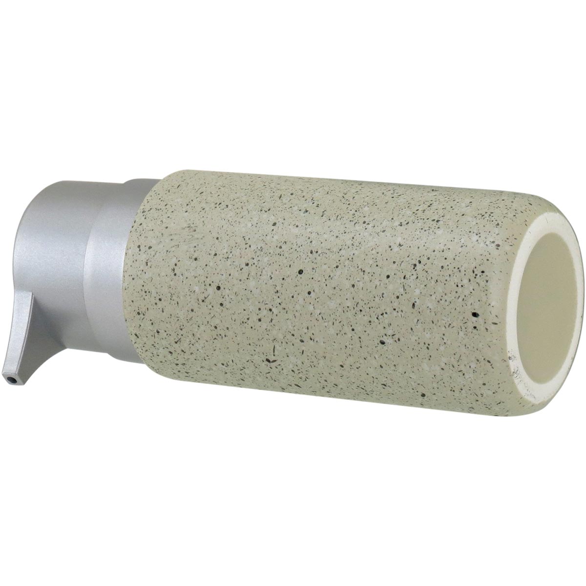 Porta Sabonete Líquido Cerâmica Clássica Bege 260ml 16x8x6cm