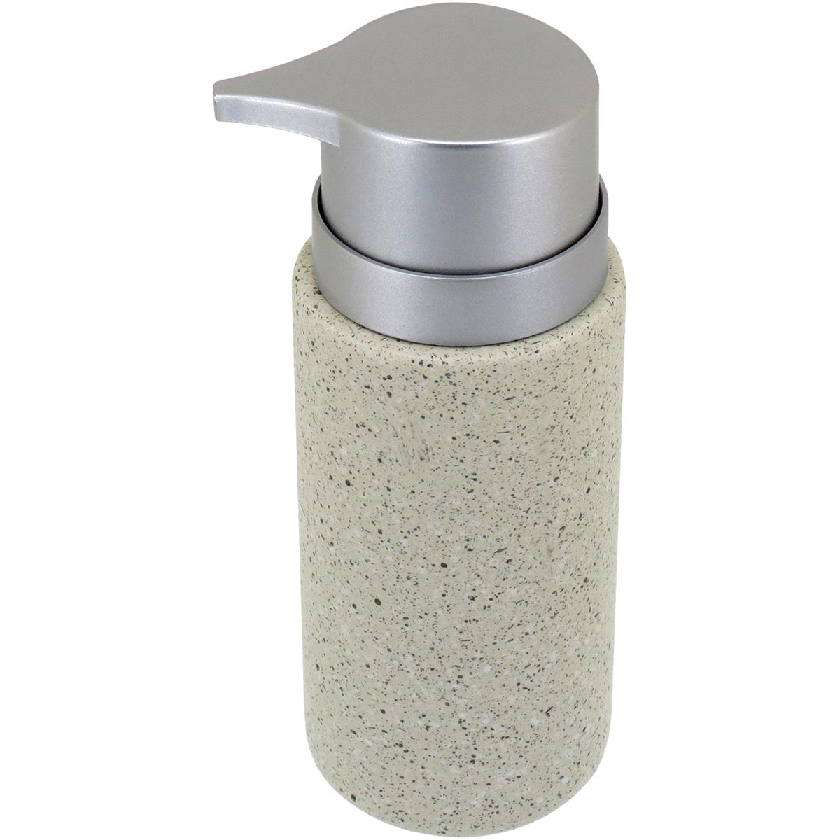 Porta Sabonete Líquido Cerâmica Clássica Bege 260ml 16x8x6cm