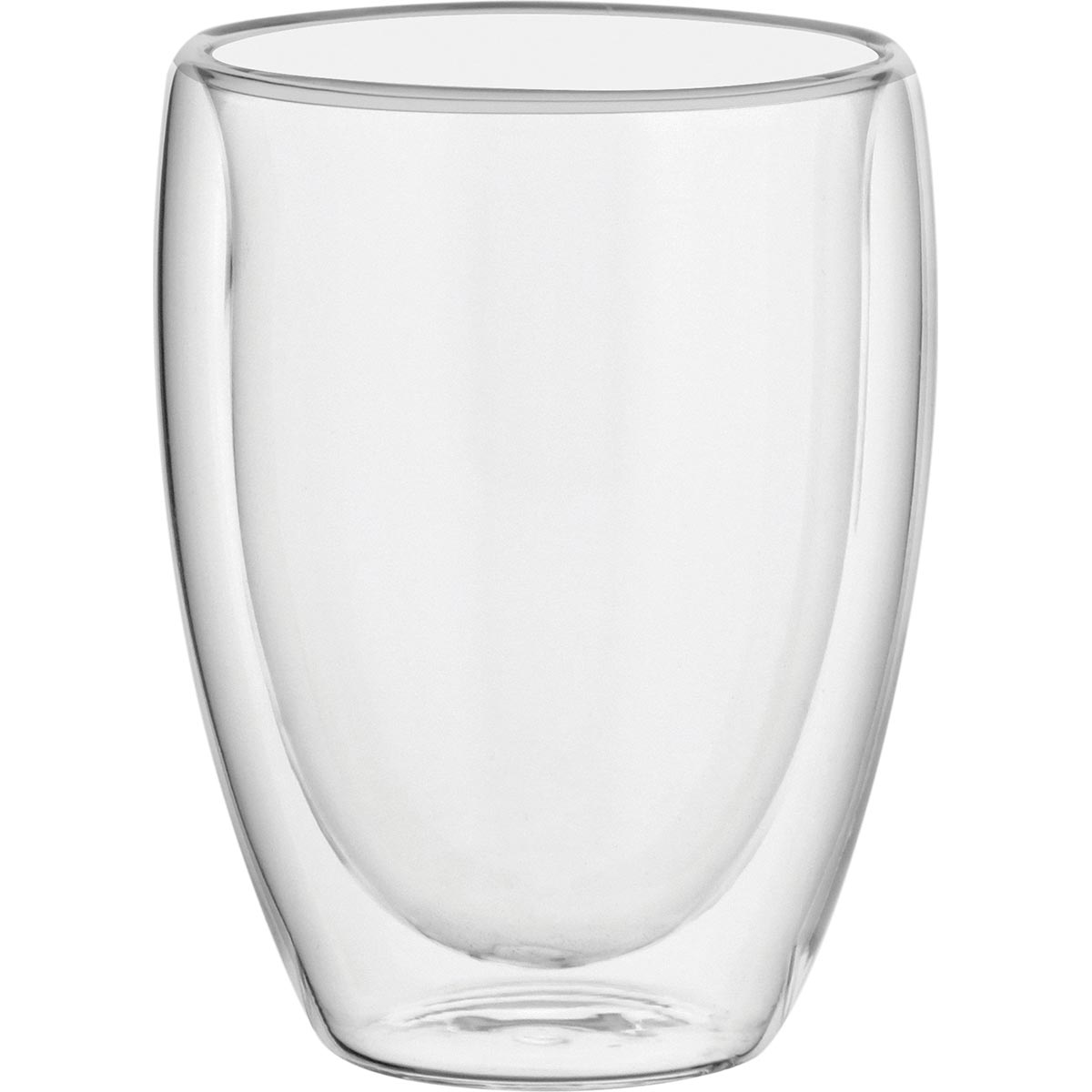 Caneca Clear em Vidro Borossilicato 270ml Parede Dupla Transparente