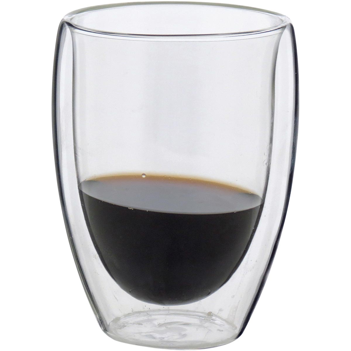 Caneca Clear em Vidro Borossilicato 270ml Parede Dupla Transparente