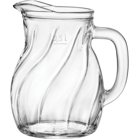 Jarra de Vidro Bormioli Rocco Bistrot 500ml Transparente 14x10cm