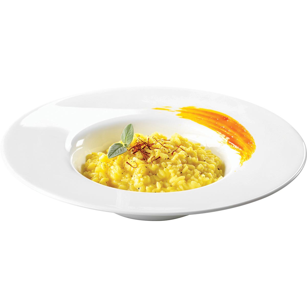 Prato Risotto Bormioli Rocco Grangusto Vidro Temperado Branco 27cm