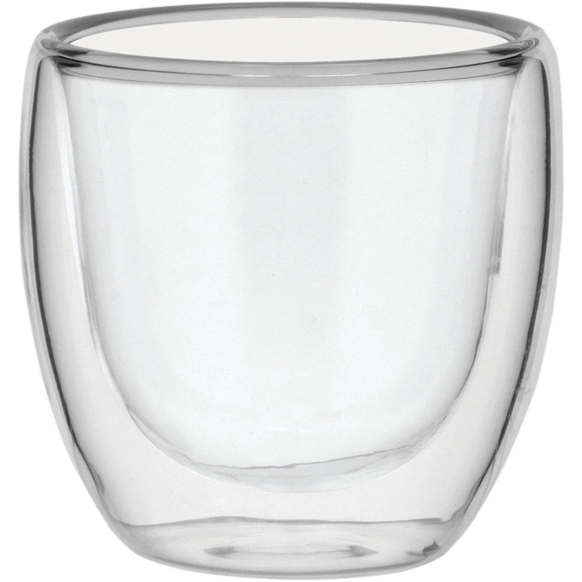 Xícara Café Clear Parede Dupla Borossilicato 80ml 6x7x7cm Transparente
