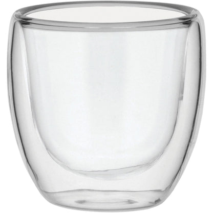 Xícara Café Clear Parede Dupla Borossilicato 80ml 6x7x7cm Transparente