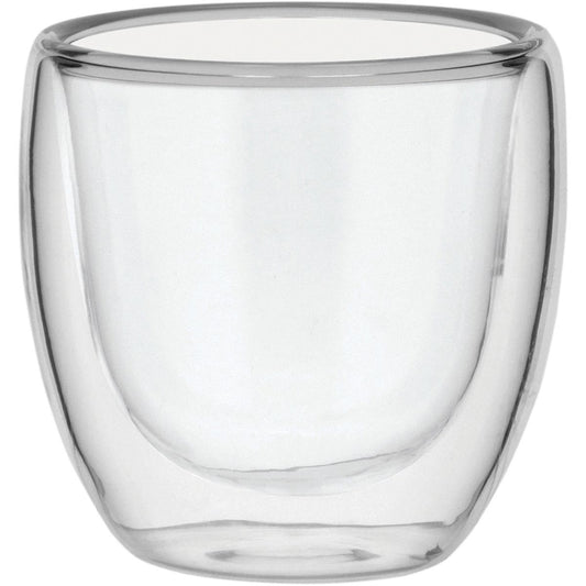 Xícara Café Clear Parede Dupla Borossilicato 80ml 6x7x7cm Transparente
