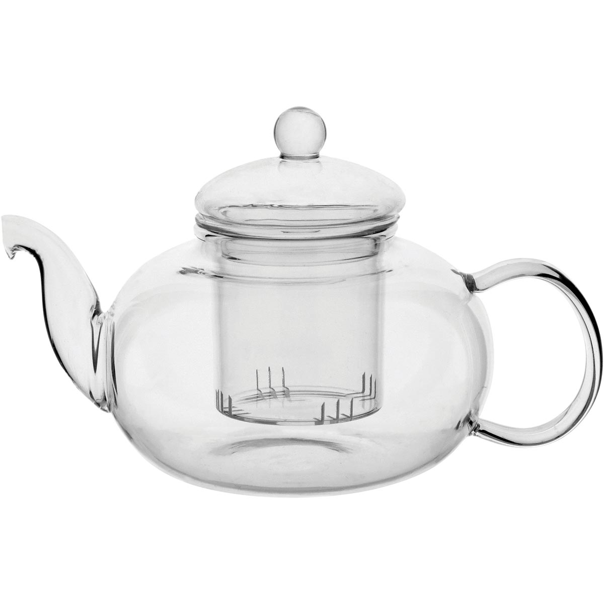 Chaleira de Vidro Borossilicato com Infusor Clear 600ml Transparente