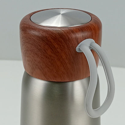 Garrafa Térmica Inox Prata Delicate 500ml Parede Dupla 22x7cm