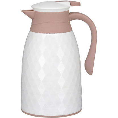 Garrafa Térmica Khenze Ampola 1L Plástico Branco 25x16x13cm