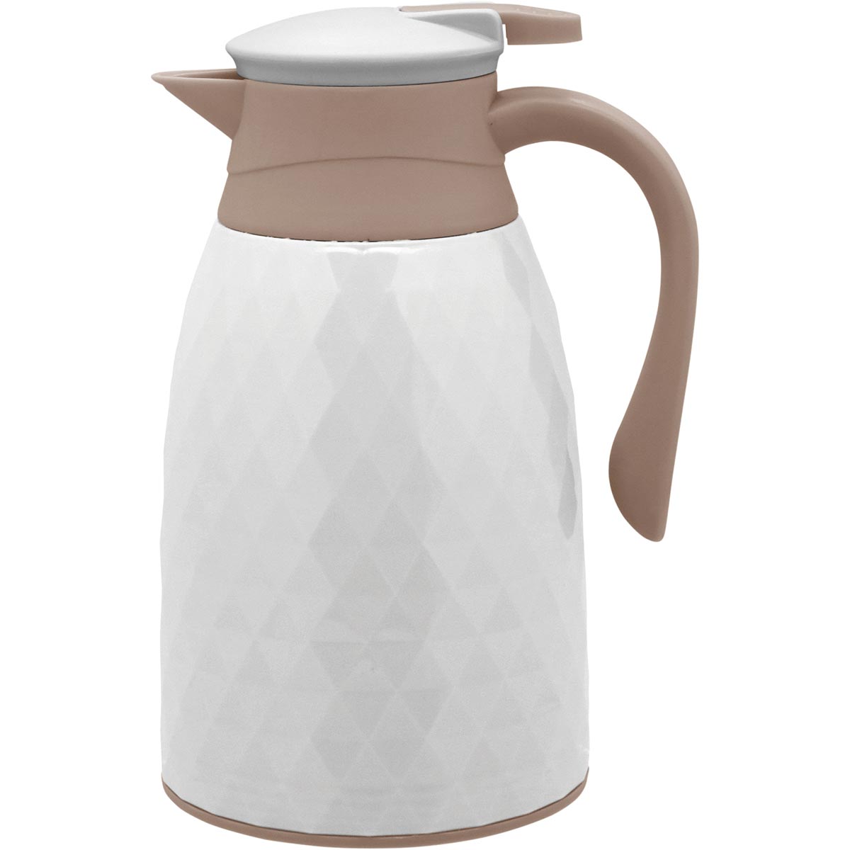 Garrafa Térmica Khenze Ampola 1L Plástico Branco 25x16x13cm