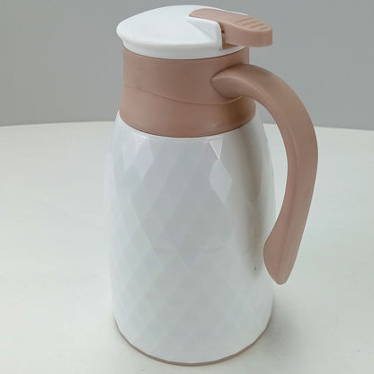 Garrafa Térmica Khenze Ampola 1L Plástico Branco 25x16x13cm