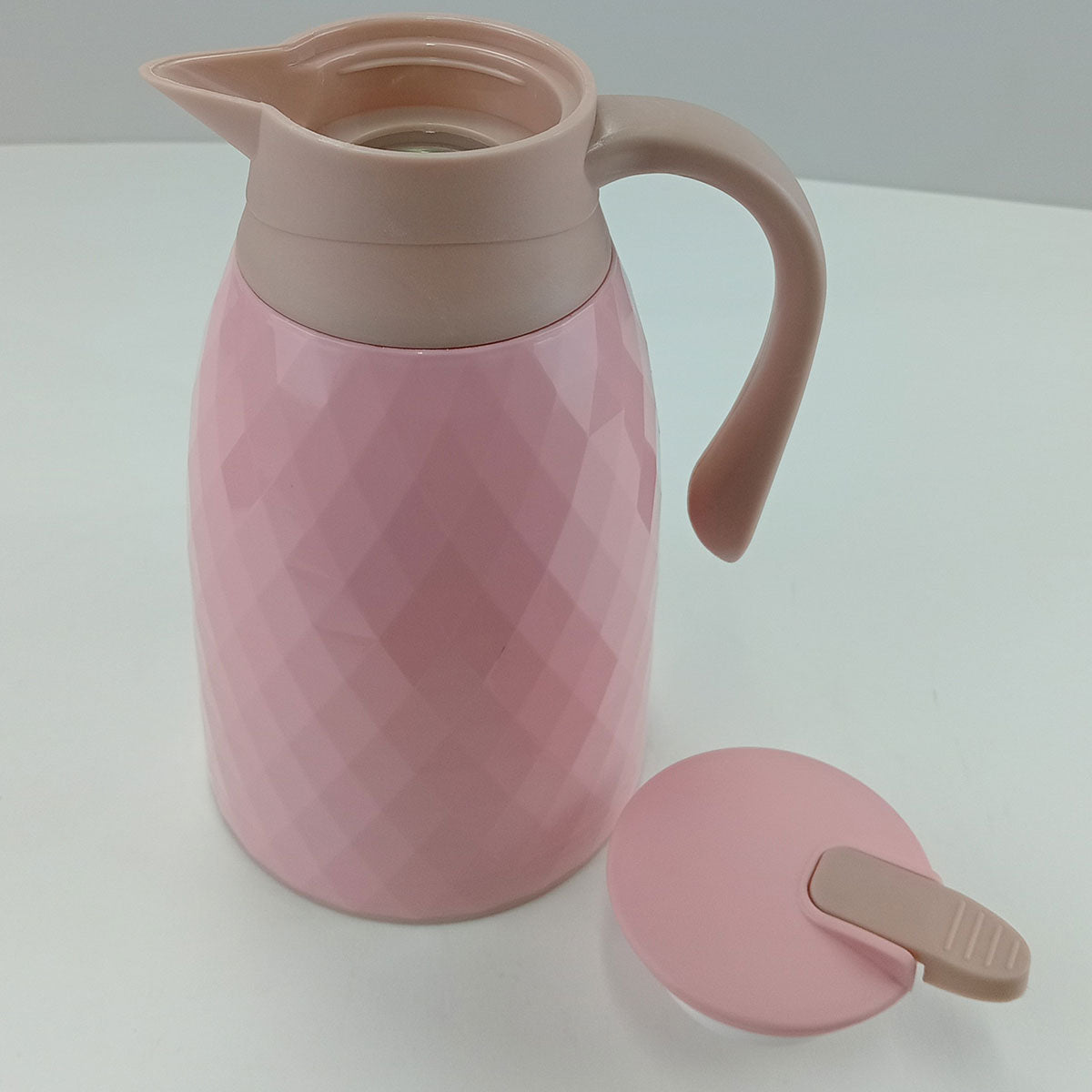 Garrafa Térmica Khenze Ampola 1L Plástico Rosa 25x17x13cm