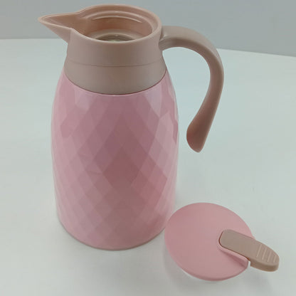 Garrafa Térmica Khenze Ampola 1L Plástico Rosa 25x17x13cm